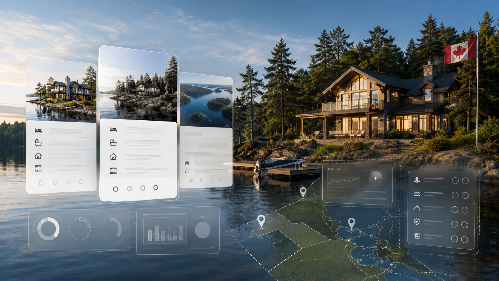Enhanced data for cottage and waterfront property listings in Canada