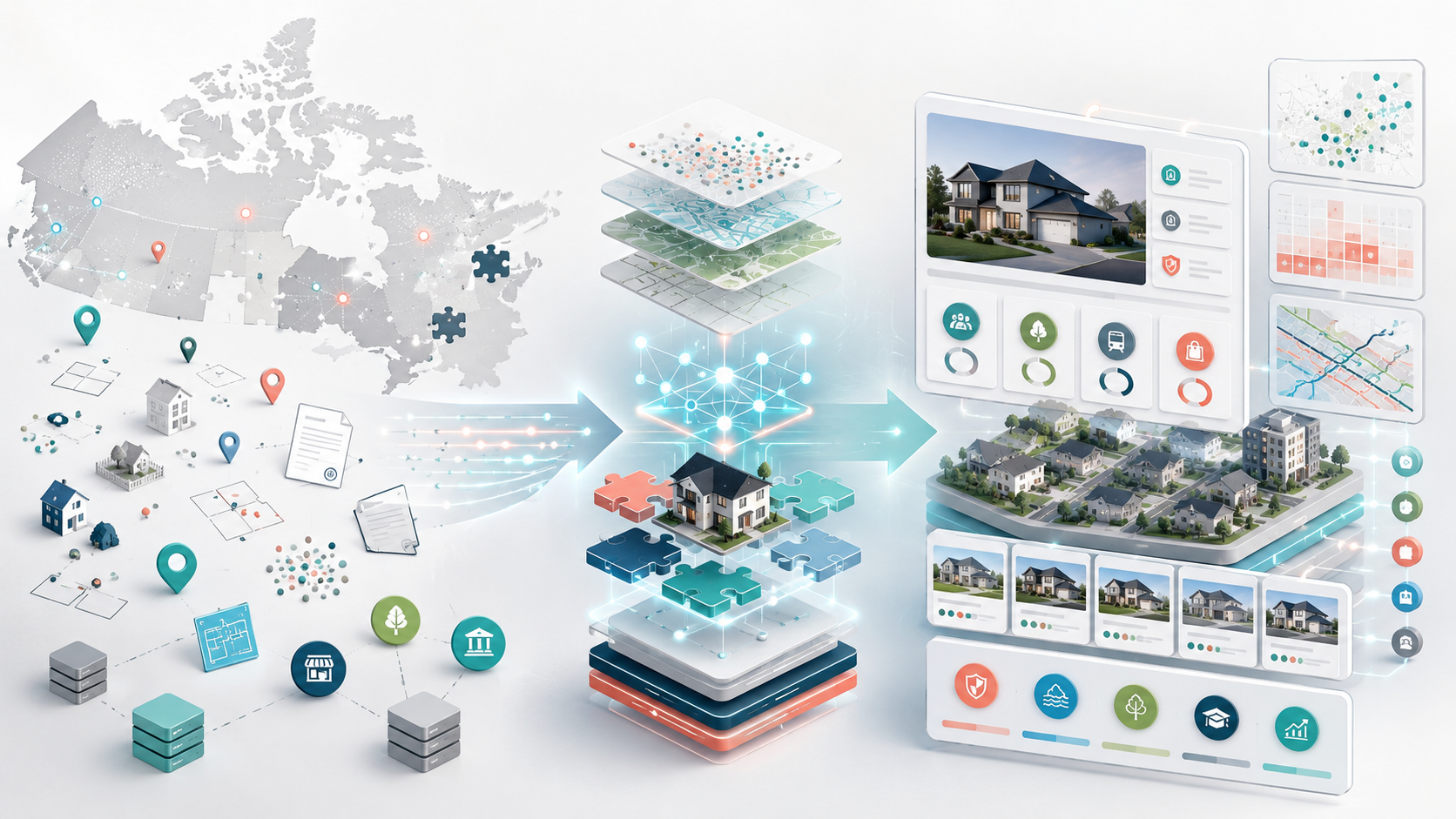 Real estate data enrichment for Canadian platforms