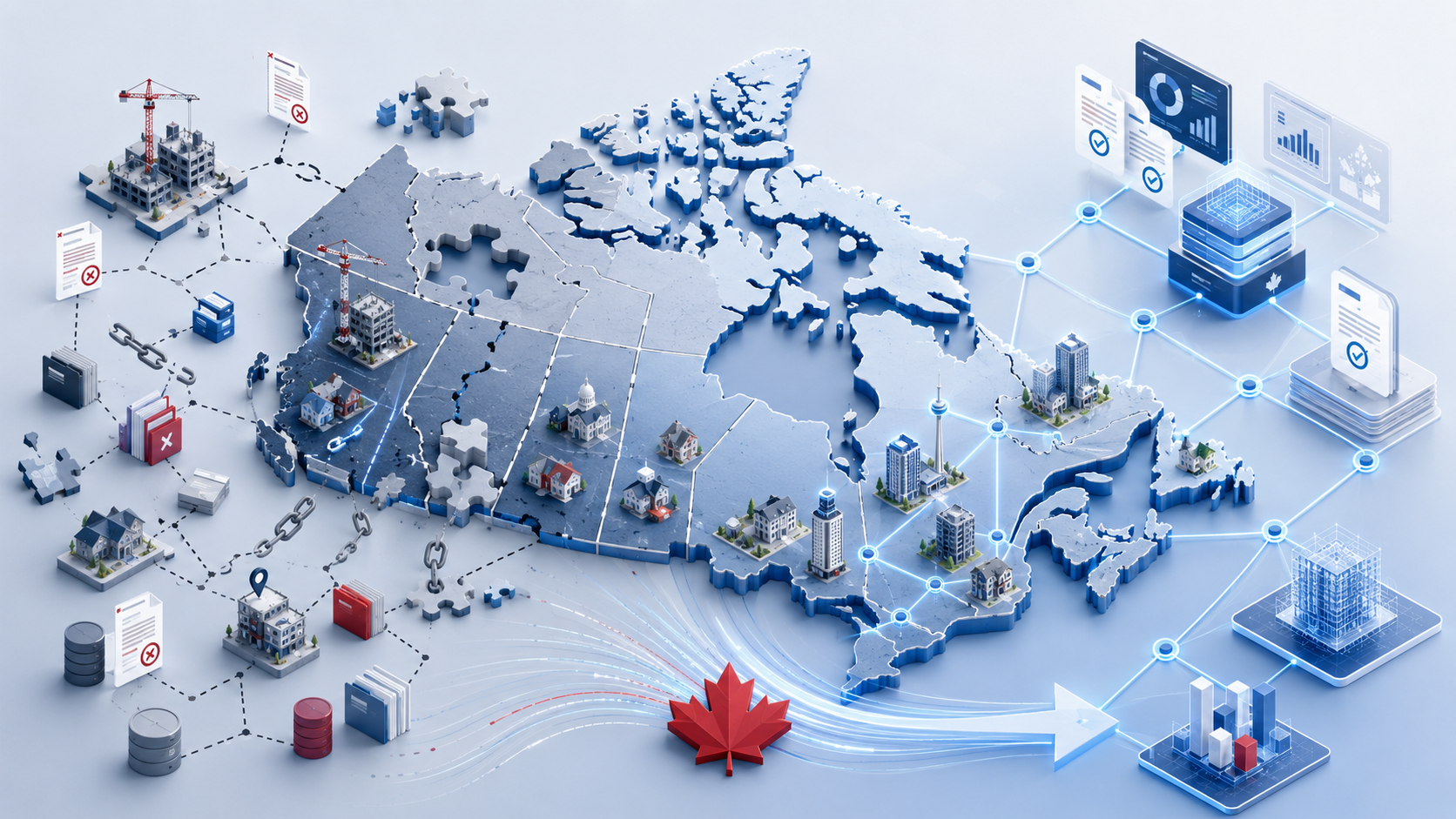 The state of building permit data fragmentation across Canadian municipalities